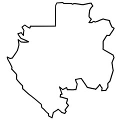 Gabon map outline