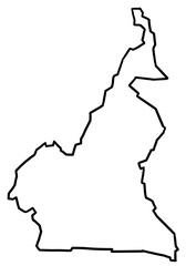 Cameroon map outline