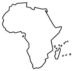 Burundi map outline