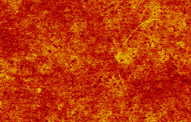 Patchy brown bronze color gradient texture metal background, toned photo