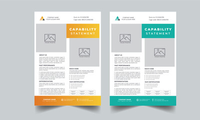 Capability Statement Template Design.
