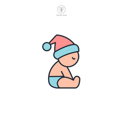Baby Icon theme symbol vector illustration isolated on white background