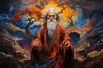 A wise old sage, adorned in flowing robes and possessing vast knowledge of ancient lore. - Generative AI