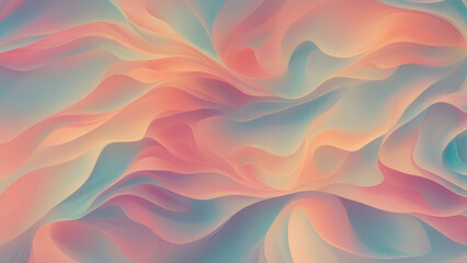 Obraz premium an abstract of a harmonious blend of multiple colors merging together, fluidity and smooth transitions between the colors