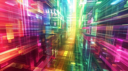 Digital background, seamless network of digital pathways and intersections creating a modern look