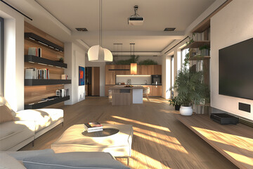 Fototapeta premium Interior Design for Living Spaces