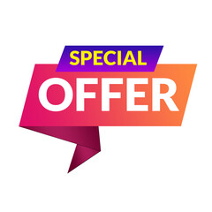 Special Offer Label Sale Tag Label Banner Design