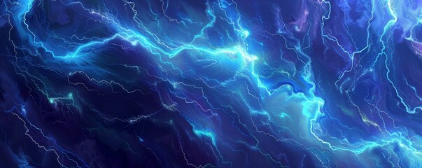 Obraz premium Ethereal electric blue marble texture