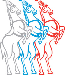 silhouette of a horse