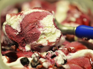 sweet yummy strawberry icecream