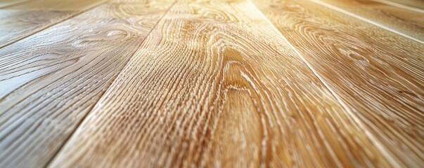 High-resolution image showcasing the details of a smooth wooden floor with natural grain