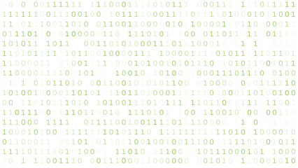 Binary code, background from ones and zeros, transparent background