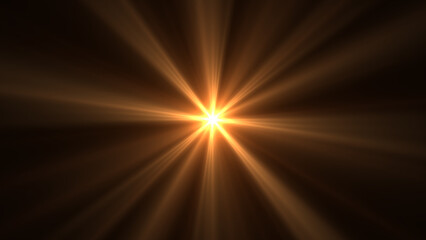 Strong spot light emitting light rays
