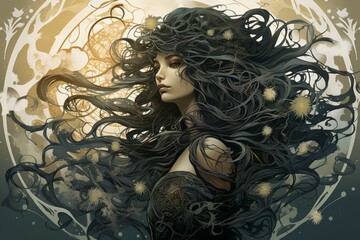 A mysterious and ethereal spirit, able to traverse between realms and commune with the departed. - Generative AI