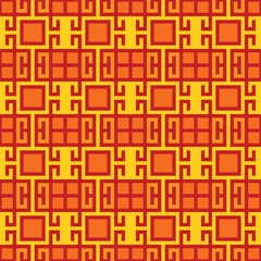 Vector geometric ornament in ethnic style. Abstract seamless pattern with EPS 10.Simple modern background texture. Repeat geo design