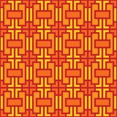 Vector geometric ornament in ethnic style. Abstract seamless pattern with EPS 10.Simple modern background texture. Repeat geo design