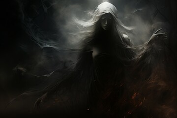 A mysterious and ethereal spirit, able to traverse between realms and commune with the departed. - Generative AI
