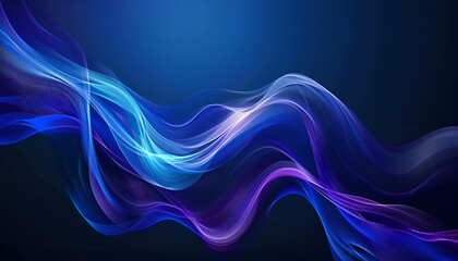 Obraz premium fluid gradient with dark blue as main color and transparent sense of stock markets