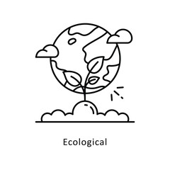 Ecological vector filled outline icon style illustration. Symbol on White background EPS 10 File