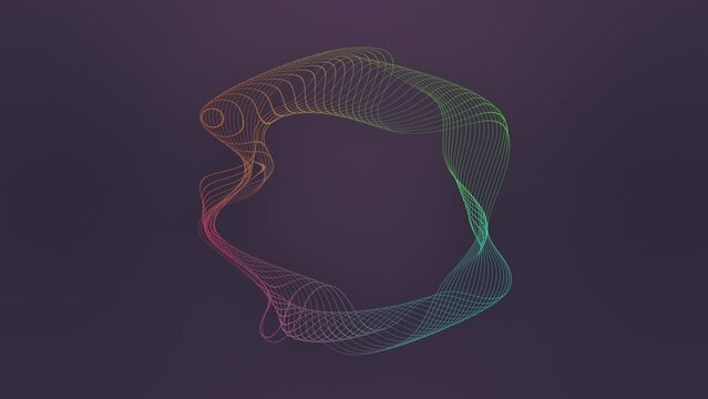 Colorful gradient abstract circle pattern modern animated background. Gradient typography animation