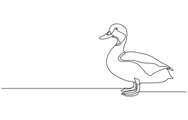 Mommy duck. duck, fast delivery, Mommy duck, duck Continuous single one line art drawing,
Duck single continuous one line out line vector art drawing and tattoo design. Vector duckling little hand dra