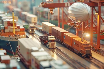 Intermodal transport involves the seamless integration of multiple transportation modes to move goods efficiently