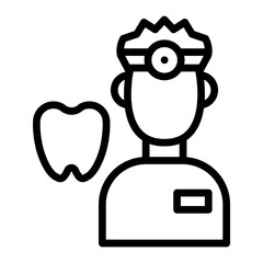 Dentist Vector Filled Icon Design