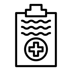 Medical Record Vector Flat Icon Design