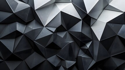 Obraz premium Abstract Black and Gray Geometric Pattern