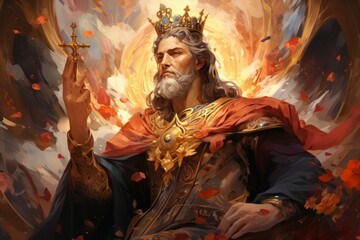 A noble and just ruler, guiding their kingdom with wisdom and fairness. - Generative AI