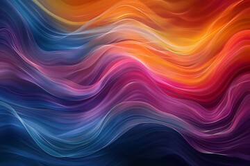 Obraz premium Vibrant abstract backdrop with fluid undulating hues