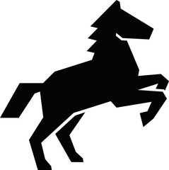 silhouette of a horse