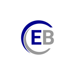 Alphabet letters Initials Monogram logo EB, INITIAL Letter EB logo design, template vector.

