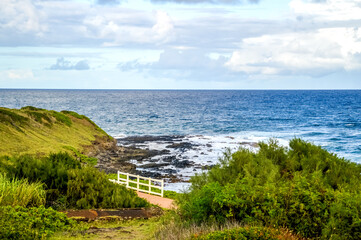 Strand, Küste von Hawaii, Insel Kauai 