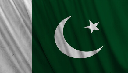 waving flag of Pakistan. Pakistan National Day. 14 August Independence day 