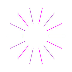 Obraz premium An abstract isolated retro boho sunburst shape design element.