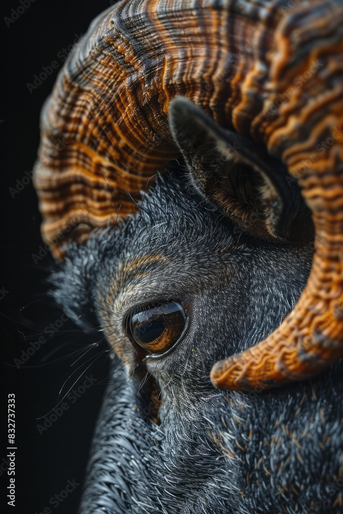 Poster Detailed image of a birthmark that forms a spiral, with a focus on the smooth transition of color,