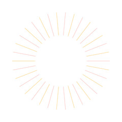  An abstract isolated retro boho sunburst shape design element.