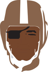 illustration of a leather bag