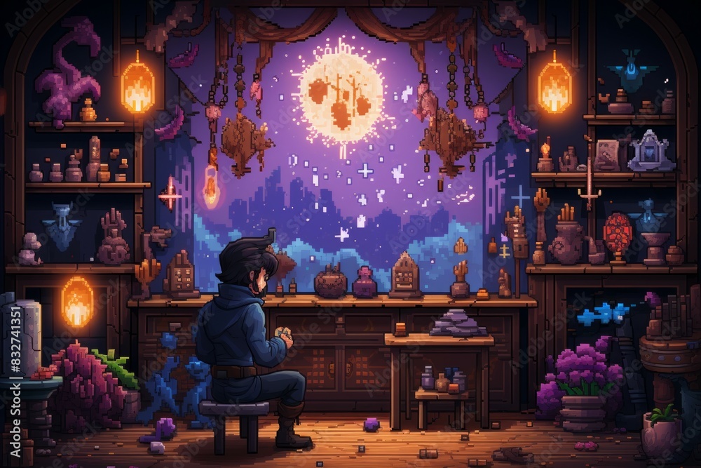 Wall mural a master of enchantments and magical artifacts, imbuing objects with extraordinary powers. - generat