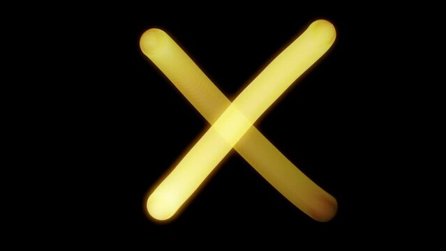 Light Painting Element - Cross X Check Mark