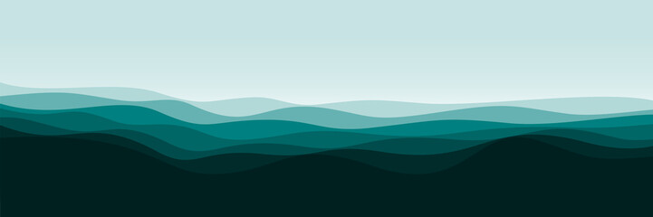 dynamic gradient wave pattern minimalist vector illustration good for web banner, ads banner, booklet, wallpaper, background template, and advertising	