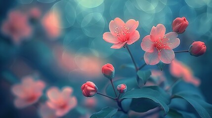    a flower on a leafy plant, with crisp details and sharp focus