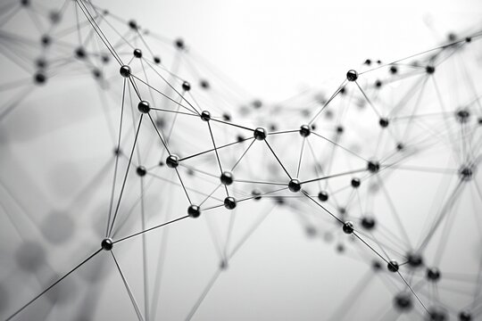 Close-up of monochrome network photo