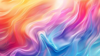 A colorful, flowing background with a blue and red swirl