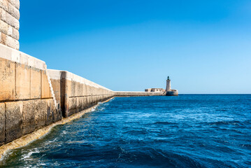 St Elmo Breakwater Lighthouse - Valletta - Malta