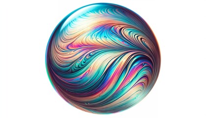 Colorful Artistic Swirl in Circular Shape Featuring Vivid Colors at Daytime