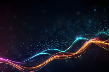 Abstract Color Symphony: Vibrant Layers Background, AI-generated image of amazing abstract layers background. Harmonious Layers Background.
