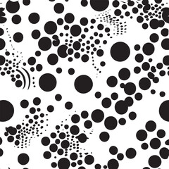 Simple Monochrome Abstract Vector Pattern Design
