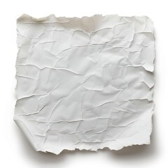 High-quality image of a clean, white paper isolated against a white background.